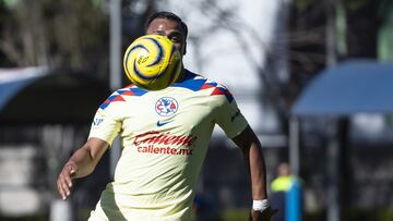 Roman Martinez of America during the 9th round match between America and Mazatlan FC as part of the Torneo Clausura 2024 Liga MX Basic Forces U-23 at Club America on February 21, 2024 in Mexico City, Mexico.