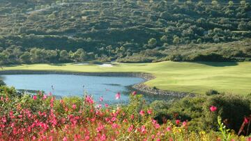 20/09/22 GOLF Imagen del nuevo hoyo 1 del campo malague?o de Finca Cortesin que acoger¨¢ la Solheim Cup en 2023