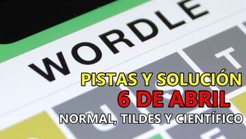 Wordle en español, científico y tildes para el reto de hoy 6 de abril: pistas y solución