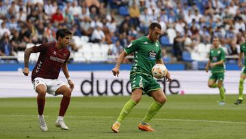 Ibai Gómez en un partido con el Deportivo.