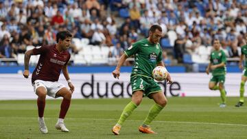 Ibai Gómez en un partido con el Deportivo.