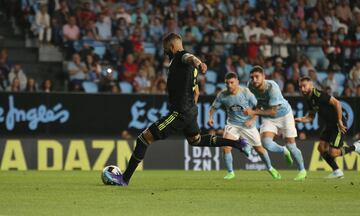 Benzema marcó el 0-1 de penalti.