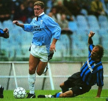 Paul Gascoigne with Lazio from 1992 to 1995.