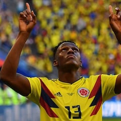 Yerry Mina, figura de Colombia en el paso a octavos de final