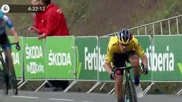 El potente ataque de Roglic en Arrate para empezar La Vuelta