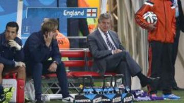 Hodgson, en el partido ante Uruguay.