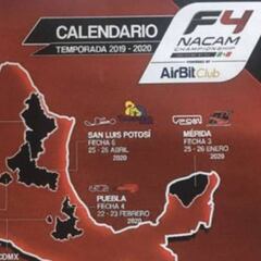 Se dio a conocer el calendario de la Fórmula 4