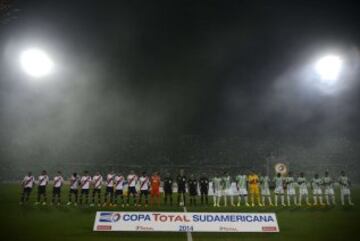 Atlético Nacional y River Plate igualaron 1-1 en la primera final de la Copa Sudamericana. 