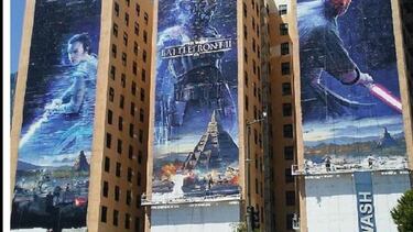 Star Wars Battlefront II luce 3 enormes pósters en Los Ángeles