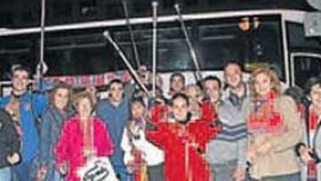 <b>PEÑISTAS. </b>Las peñas se las ingeniaron para no ir a Vía Carpetana.