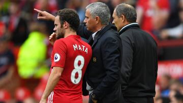 Mourinho y Mata.