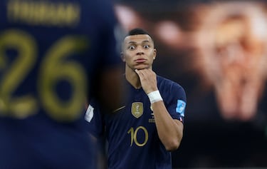 Kylian Mbappé tras la final de la Copa Mundial de la FIFA Qatar 2022 frente a Argentina.