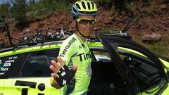 La retirada. Momento en que Contador dej&oacute; el Tour.