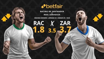 Racing de Santander vs. Real Zaragoza: horario, dónde ver, pronósticos y clasificación