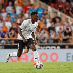 Ilaxi Moriba, otra baja para el centro del campo de Gattuso