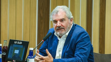 Manuel Vizcaíno en rueda de prensa.