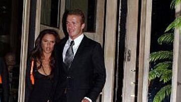 <b>UNA PAREJA DE MODA</B>. El futbolista británico del Real Madrid y su esposa son un auténtico fenómeno social público.