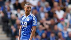 Youri Tielemans, jugador del Leicester City, durante un partido.