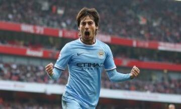 David Silva es el tercero de Manchester City en la lista. Percibe un sueldo semanal de 307 mil dólares.