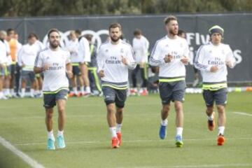 Carvajal, Nacho, Sergio Ramos y Modric