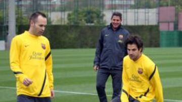 <b>REGRESO. </b>Fàbregas ha entrenado toda la semana a muy buen ritmo y ayer recibió el alta médica