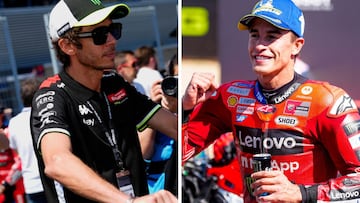 Valentino Rossi y Marc Márquez.