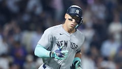 NEW YORK, NEW YORK - JUNE 26: Aaron Judge #99 of the New York Yankees reacts after a two-run home run against the New York Mets during the sixth inning at Citi Field on June 26, 2024 in the Queens borough of New York City.   Luke Hales/Getty Images/AFP (Photo by Luke Hales / GETTY IMAGES NORTH AMERICA / Getty Images via AFP)