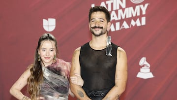 Camilo and Eva Luna attend the 25th Annual Latin Grammy Awards in Miami, Florida, U.S., November 14, 2024. REUTERS/Marco Bello