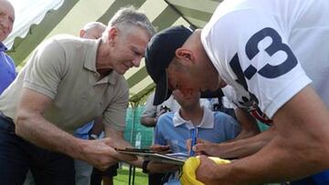 Zidane junto a Jean-Pierre Franceschi 