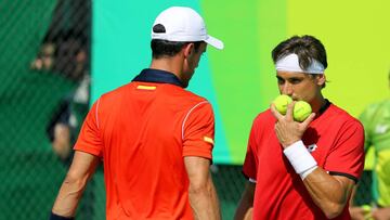 David Ferrer y Roberto Bautista caen eliminados en dobles