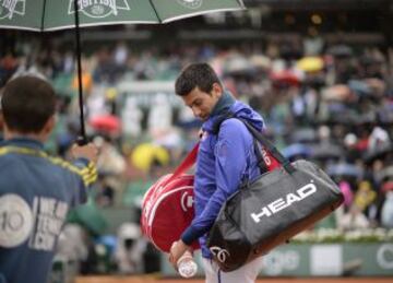 Novak Djokovic tras el encuentro.