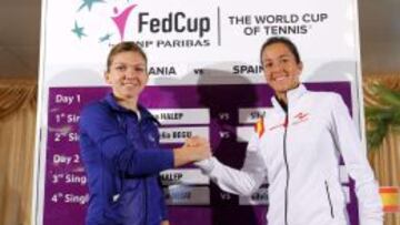 Halep da el primer punto a Rumanía ante España