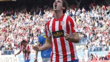 <b>ALEGRÍA. </b>Godín celebra el gol ante el Espanyol.