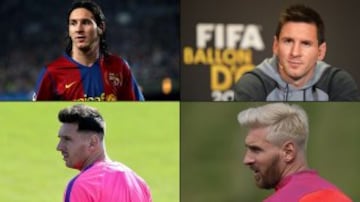 Messi también se ha lanzado con peinados atrevidos