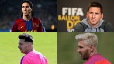 Messi también se ha lanzado con peinados atrevidos