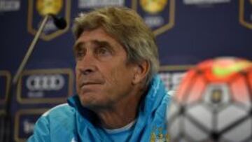 Manuel Pellegrini en la conferencia de prensa tras perder ante Real Madrid.