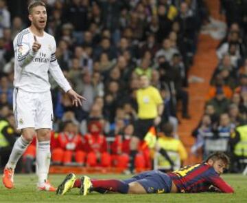 3-3. Sergio Ramos fue expulsado por Undiano Mallenco por un penalti a Neymar.