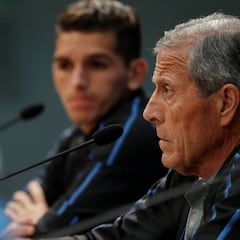 Tabárez, sobre Cavani: "Se ha informado bien sobre su lesión"