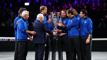 El equipo europeo recibe la Laver Cup en Ginebra.