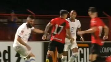 Araos maravilló en Brasil: pase gol casi sin tocar la pelota