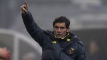 Marcelino durante el encuentro.