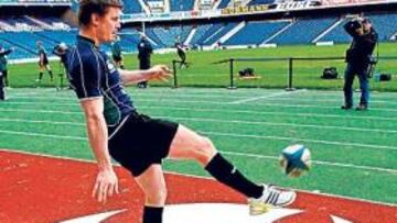 <b>LA MEJOR VERSIÓN DE DIOS. </b>O'Driscoll está tirando del carro del Irlanda en este VI Naciones 2009.