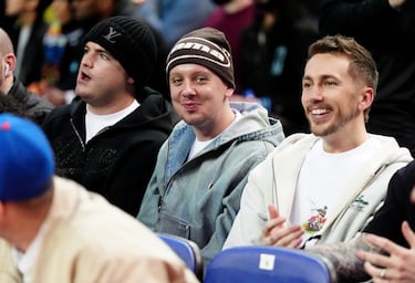 El rapero británico Aitch en la grada del O2 Arena. 