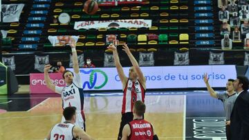 03/04/21 PARTIDO BALONCESTO BASKET
LIGA ACB LIGA ENDESA JORNADA 29
RETABET BILBAO - BAXI MANRESA
JONATHAN ROUSSELLE FRANKIE FERRARI