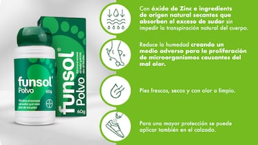 El desodorante para pies en polvo que es efectivo para todo tipo de calzados
