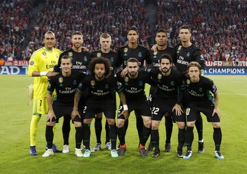 Equipo del Real Madrid.