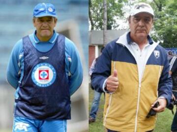 Los técnicos que han dirigido a Pumas y Cruz Azul