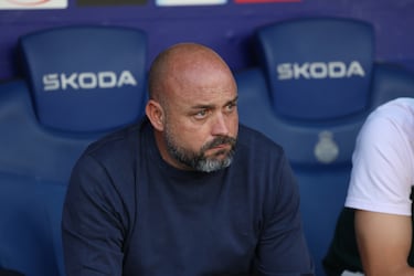 Manolo González, técnico do Espanyol, em entrevista coletiva.