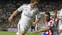 Ovación cerrada para Di María al saltar al césped por Modric