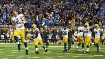 Los Packers celebran.